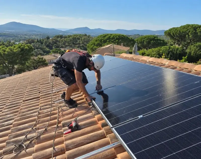 Installateur panneaux solaires Ambérieux — pose photovoltaïque sur toiture