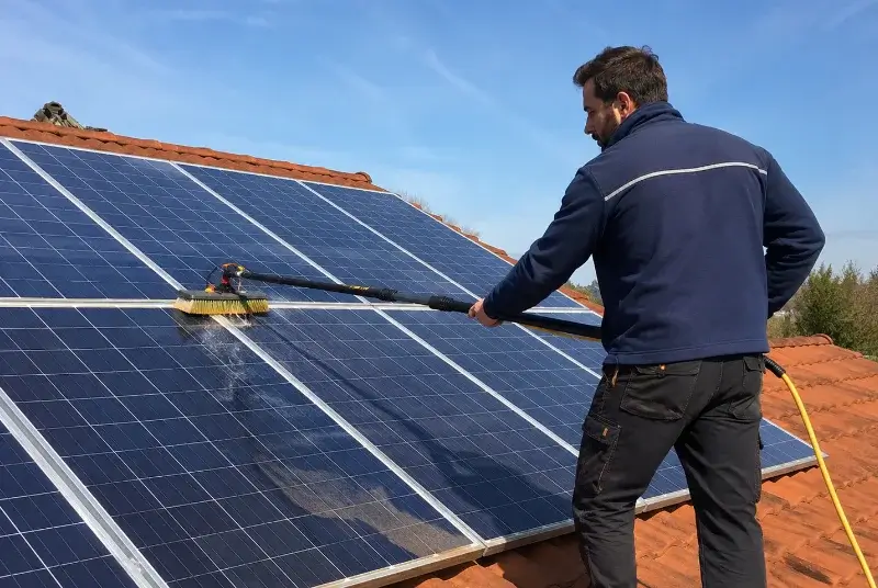 Nettoyage et entretien de panneaux solaires à Ambérieux